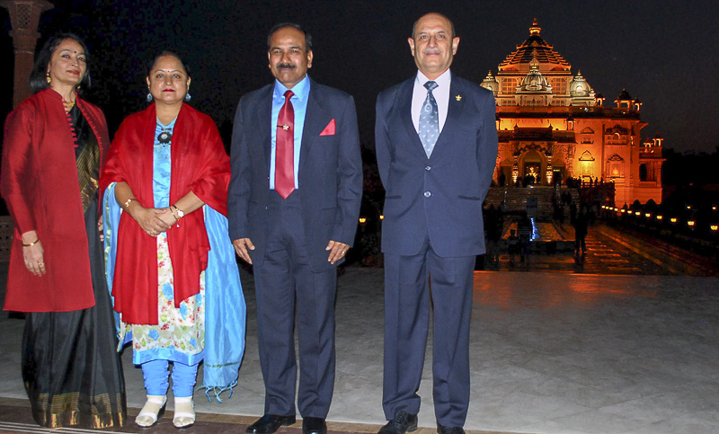 India’s Air Chief Marshal Shri Arup Raha visits Swaminarayan Akshardham, Gandhinagar
