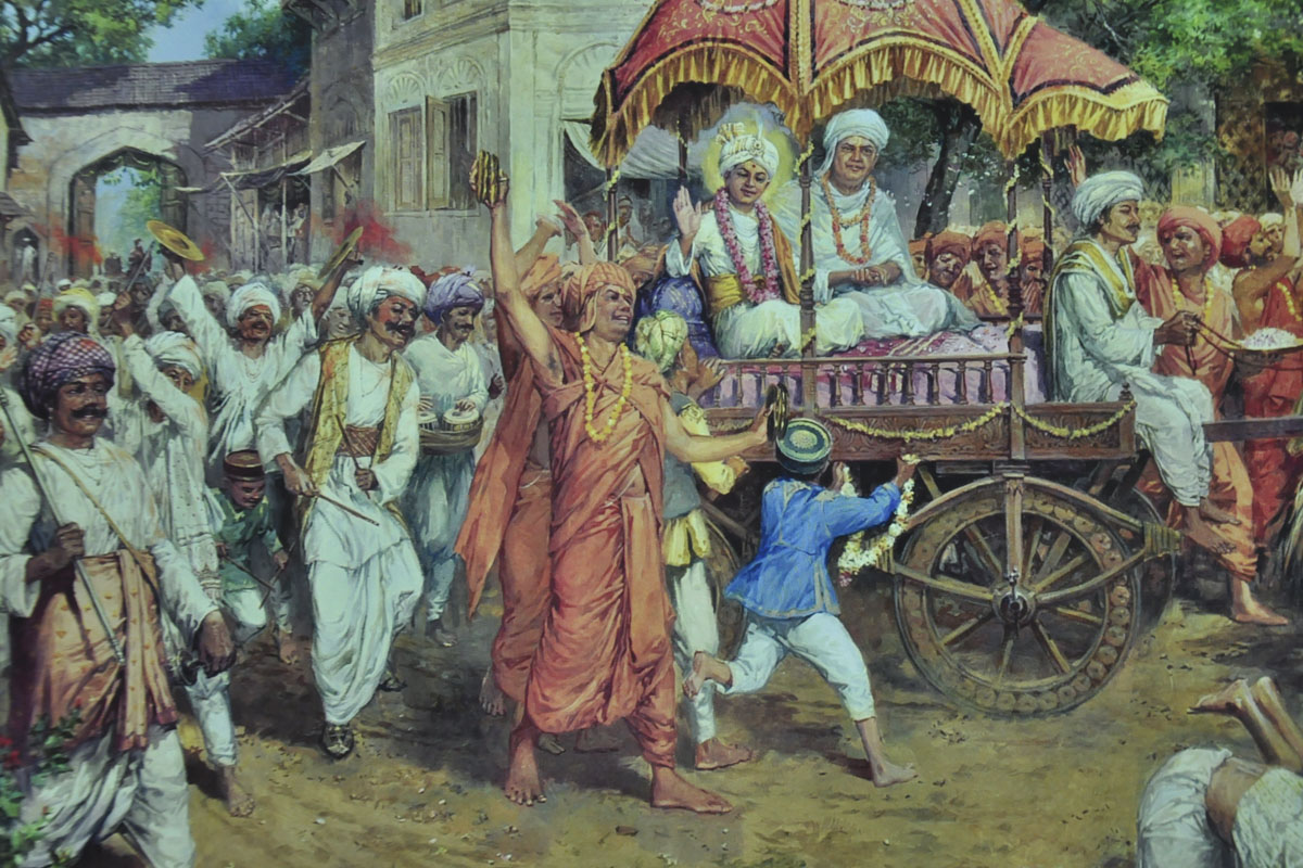 A painting from the book