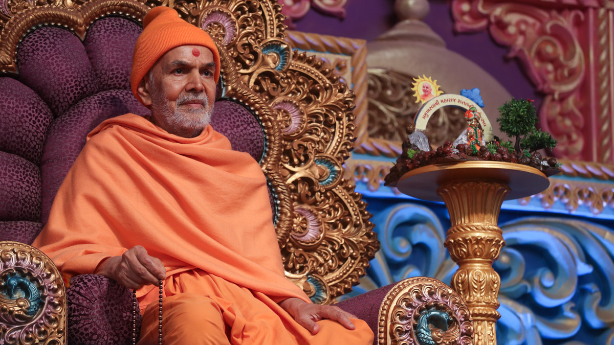 Swamishri during the assembly