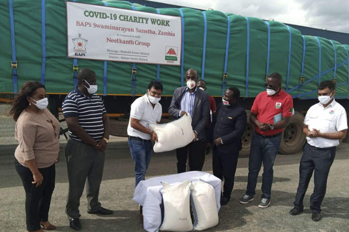 BAPS Community Services During the Coronavirus Lockdown, Zambia