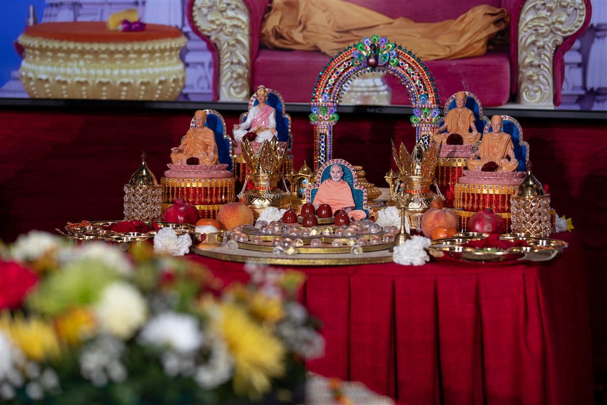 Amalak Pujan at Swaminarayan Akshardham, Robbinsville, NJ, USA