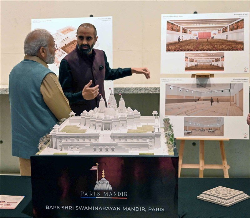 Sanjaybhai explained how the mandir is designed to welcome and serve people of all ages and backgrounds