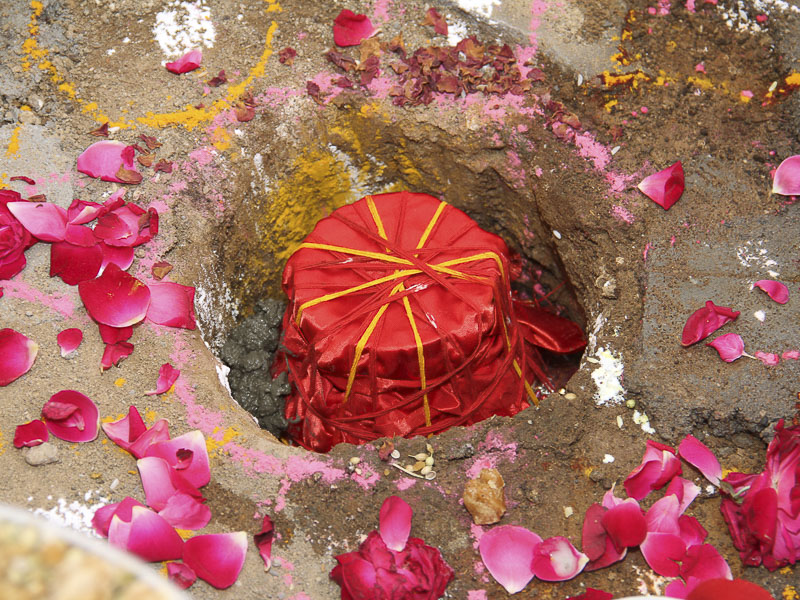 Shilanyas Ceremony for new Yogi Smruti Mandir, Gondal